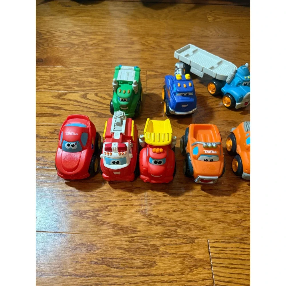 HASBRO Tonka Chuck And Friends Soft Mini Chunky Cars & Truck, Lot Of 13 Vehicles